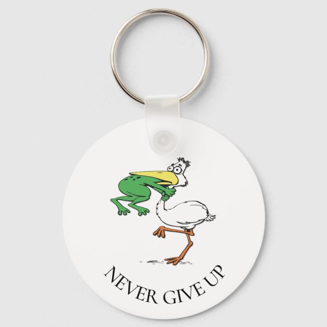 Funny Pelican Key Ring (Front)