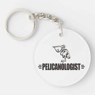 Funny Pelican Key Ring