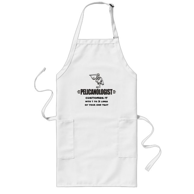Funny Pelican Long Apron (Front)