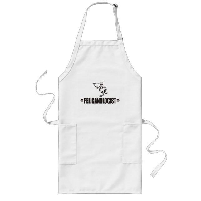 Funny Pelican Long Apron (Front)