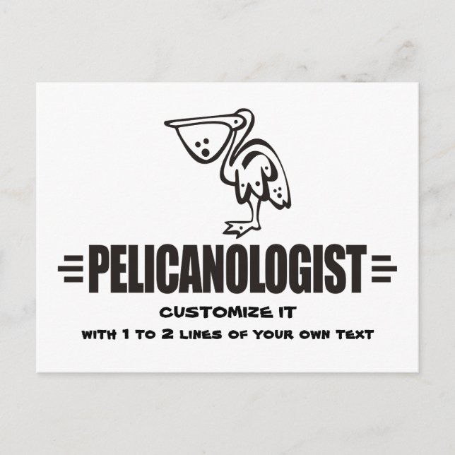 Funny Pelican Postcard (Front)
