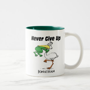 Funny Pelican Two-Tone Coffee Mug
