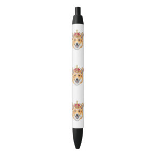 Funny Pembroke Welsh Corgi Black Ink Pen