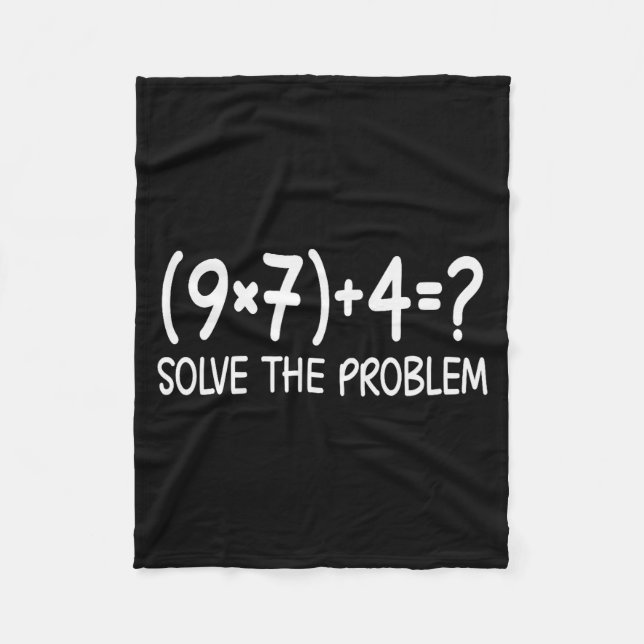 Funny Pemdas Elementary Math Teacher Brainrot 67 M Fleece Blanket (Front)