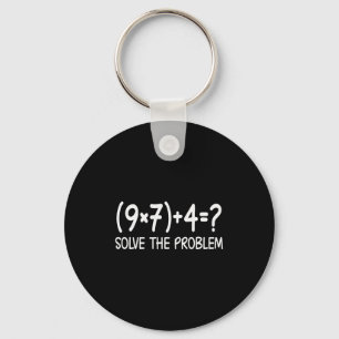 Funny Pemdas Elementary Math Teacher Brainrot 67 M Key Ring