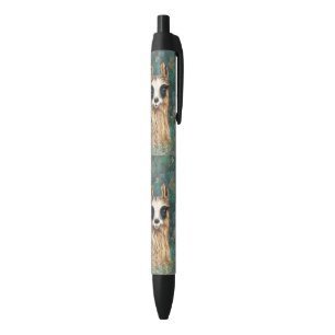 Funny Pen with Curious Baby Llama