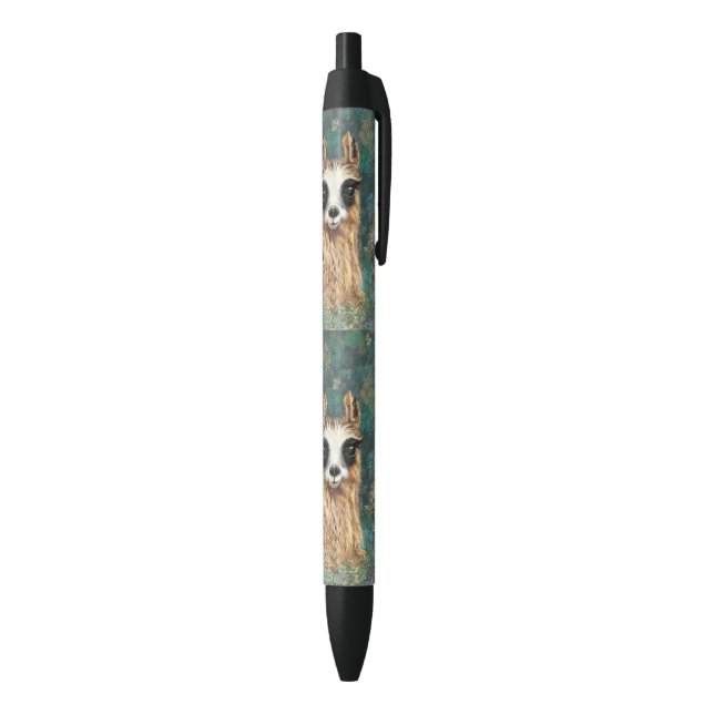 Funny Pen with Curious Baby Llama (Bottom (Vertical))