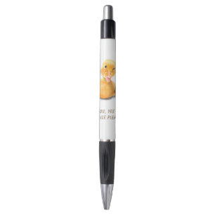Funny Pen with Happy Yellow Duck - Smile