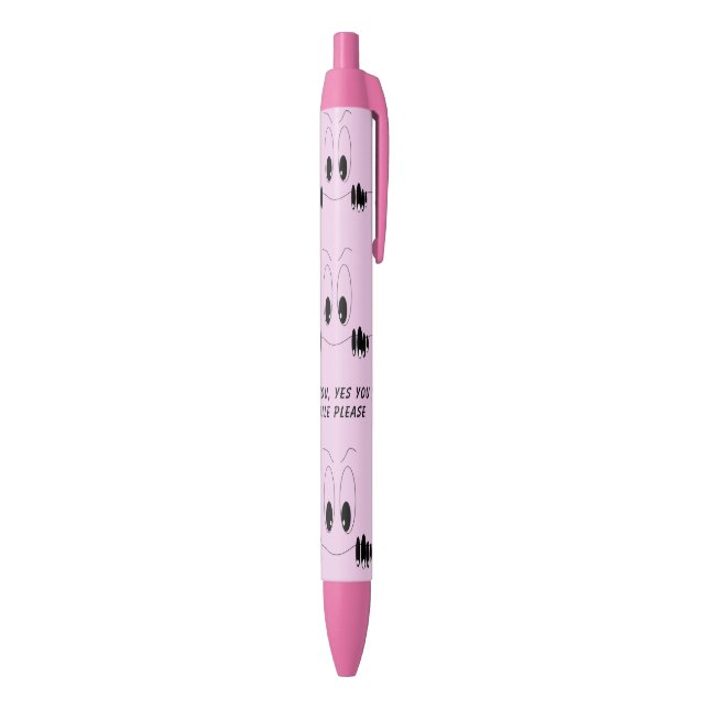 Funny Pen with Playful Curiosity Eyes - Smile (Bottom (Vertical))
