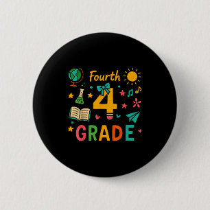 Funny Pencil Bow Back To School Teacher Graphic 4t 6 Cm Round Badge