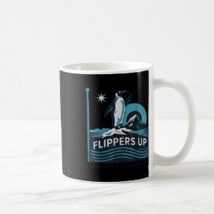 Funny Penguin Flippers Up I Stand With The Penguin Coffee Mug