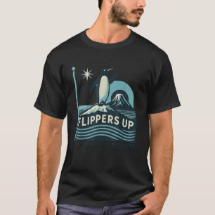 Funny Penguin Flippers Up I Stand With The Penguin T-Shirt