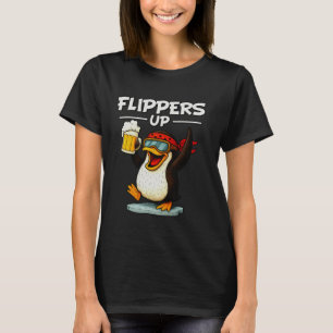 Funny Penguin Resist Cool Penguins Flippers Up Res T-Shirt