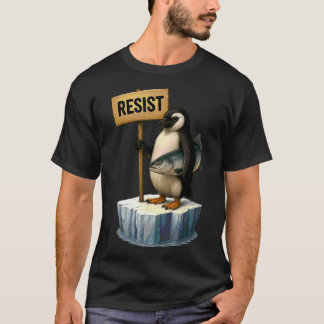 Funny Penguin Resist Cool Penguins Resist 2  T-Shirt