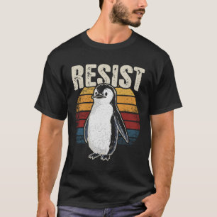 Funny Penguin Resist Cool Penguins Resist T-Shirt