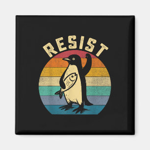 Funny Penguin Resist Penguins Protest Against Tari Magnet