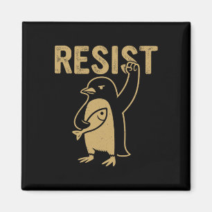 Funny Penguin Resist Penguins Protest Against Tari Magnet