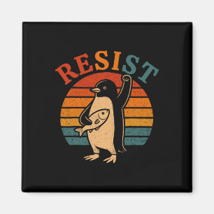 Funny Penguin Resist Penguins Protest Against Tari Magnet