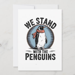 Funny Penguin Resist Protest Against Tarrifs Invitation