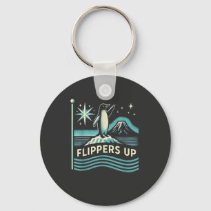 Funny Penguin Resist Protest Against Tarrifs Key Ring