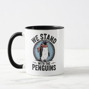 Funny Penguin Resist Protest Against Tarrifs  Mug