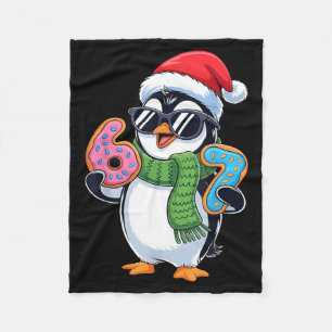 Funny Penguin Six Seven 67 Ice Cream Christmas Boy Fleece Blanket