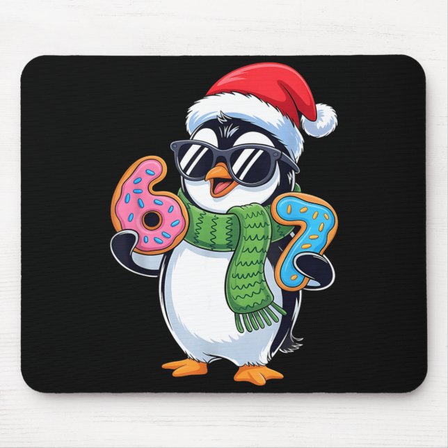 Funny Penguin Six Seven 67 Ice Cream Christmas Boy Mouse Pad (Front)