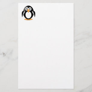 Funny penguin stationery