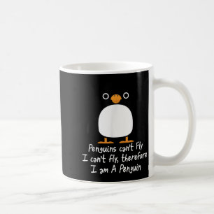 Funny Penguin T Shirt Cool I Can't Fly Animal Love Coffee Mug