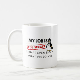 Funny Penguin-Work Struggle Coffee Mug