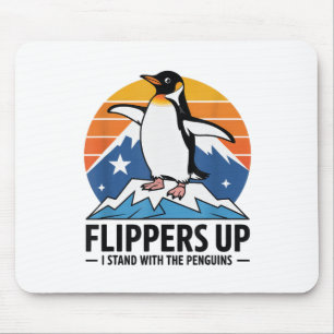 Funny Penguins Against Tariffs Liberation Day Wome Mouse Pad
