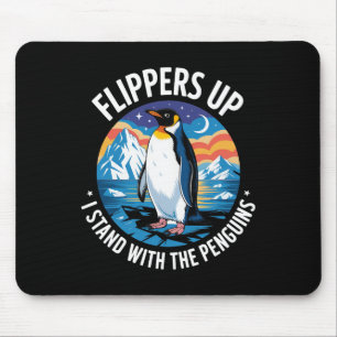 Funny Penguins Against Tariffs Liberation Day Wome Mouse Pad