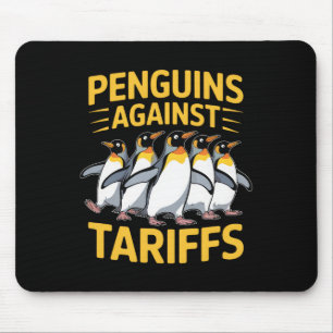Funny Penguins Against Tariffs Liberation Day Wome Mouse Pad