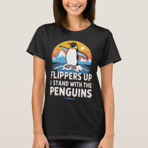 Funny Penguins Against Tariffs Liberation Day Wome T-Shirt