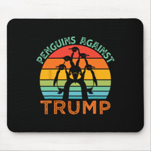 Funny Penguins Against Trump Funny Trump Tariffs C Mouse Pad