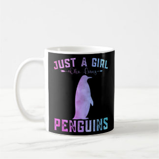 Funny Penguins Lover Girls Just A Girl Who Loves P Coffee Mug
