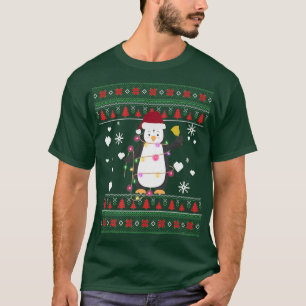 Funny Penguins Santa Hat Ugly Christmas Sweater Pa