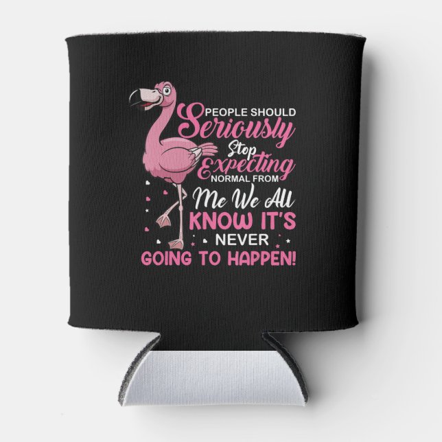 Funny - People Should Stop Expecting Normal Can Cooler (Front)