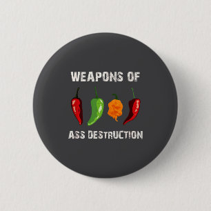 Funny Pepper Chili Head Scy Hot Foods  6 Cm Round Badge