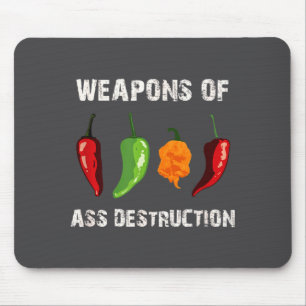 Funny Pepper Chili Head Scy Hot Foods Mouse Pad