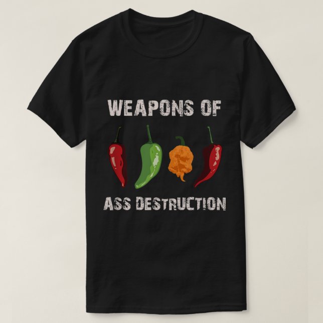 Funny pepper chilli head spicy hot foods  T-Shirt (Design Front)