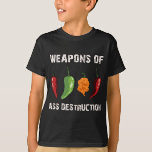 Funny pepper chilli head spicy hot foods T-Shirt