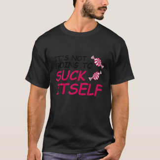 Funny Peppermint Sucking Christmas Adult Humour Pu T-Shirt