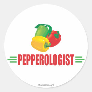 Funny Peppers Classic Round Sticker