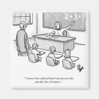 Funny Percenters Classroom Lawyer Cartoon Humour Magnet
