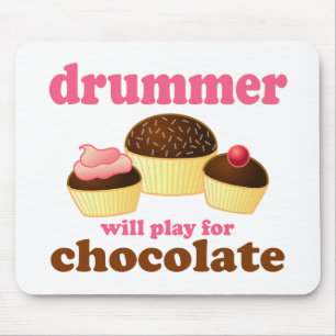 Funny Percussion Drummer Mouse Pad