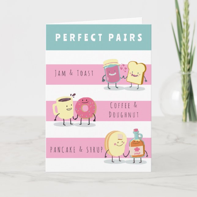 FUNNY PERFECT PAIR ANNIVERSARY CARD (Front)