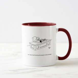 Funny "Performance Review" Humour Mug
