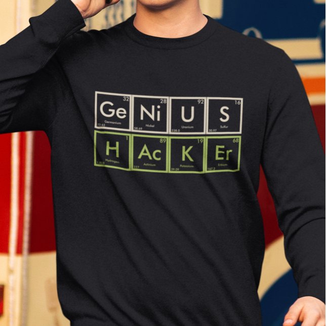 Funny Periodic Elements Genius Hacker Sweatshirt (Creator Uploaded)