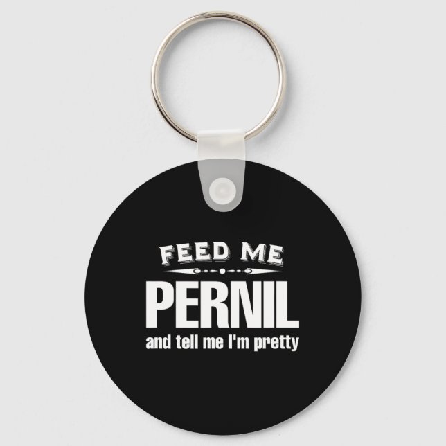Funny Pernil Lover Meat  Key Ring (Front)